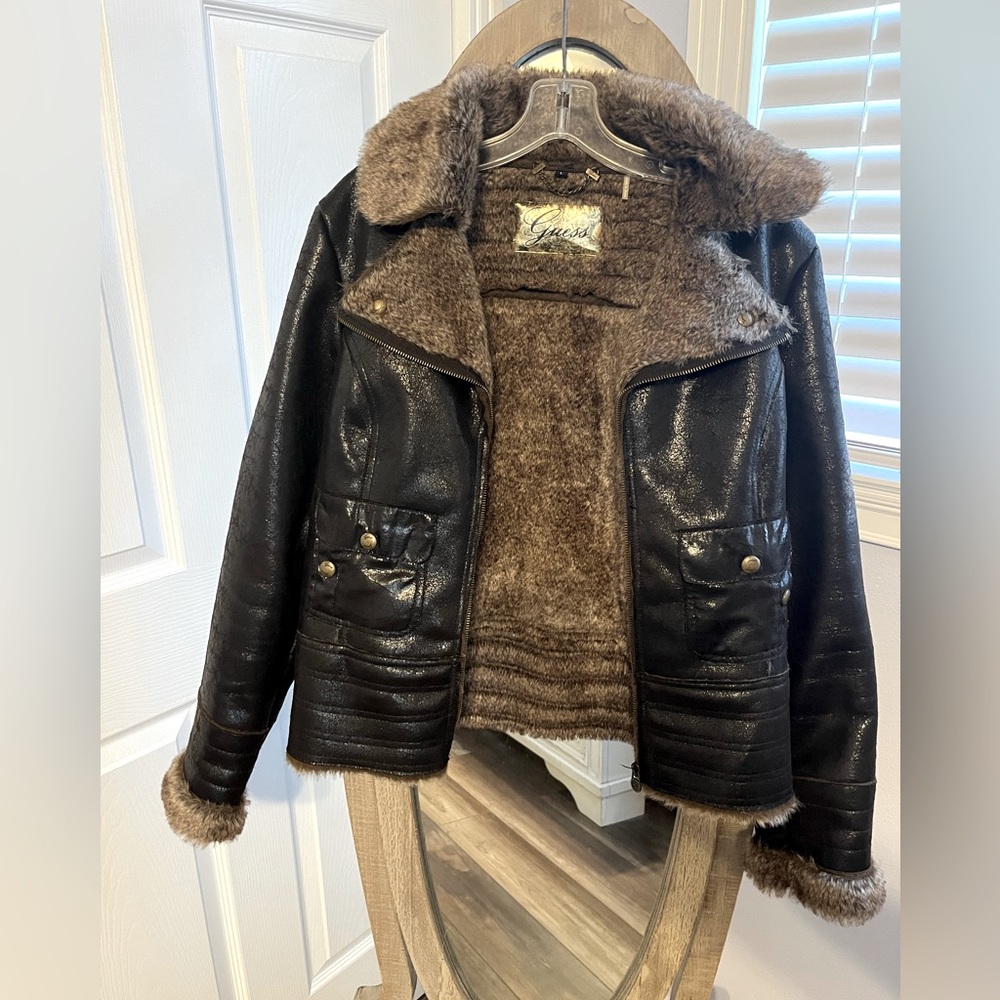 Women’s Large Brown Guess Coat